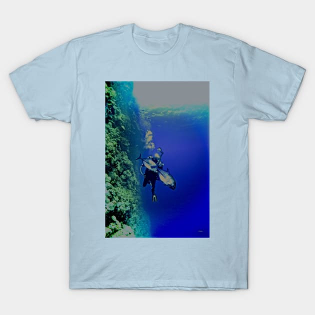 BLUE LIGHT IN THE TREVALLEY VALLEY T-Shirt by dumbodancer